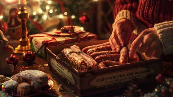 Découvrez le plaisir du calendrier de l'avent saucisson